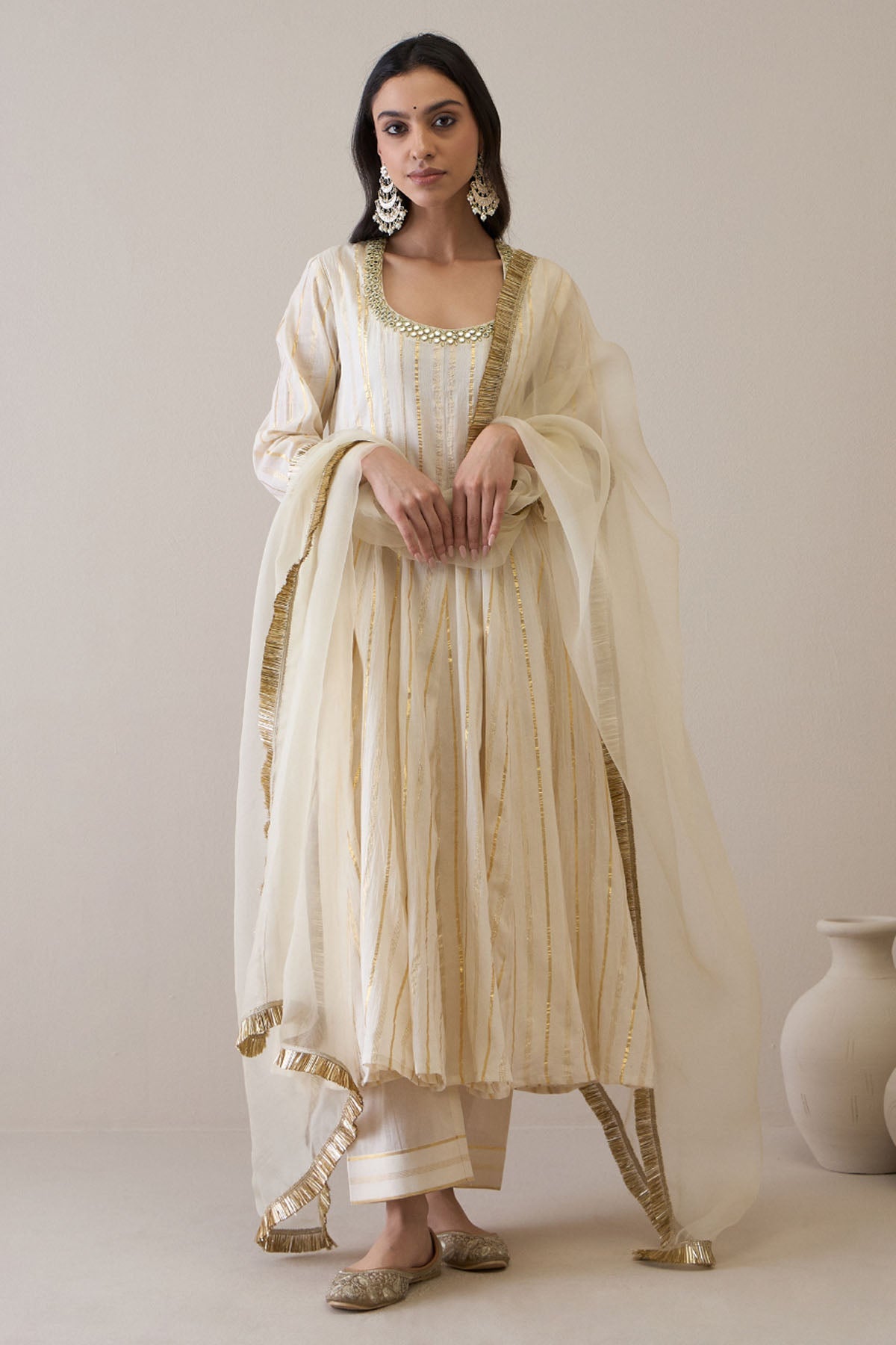 Buy RoohbyRidhimaa Embroidered Kalidar Anarkali Set only at ScrollnShops